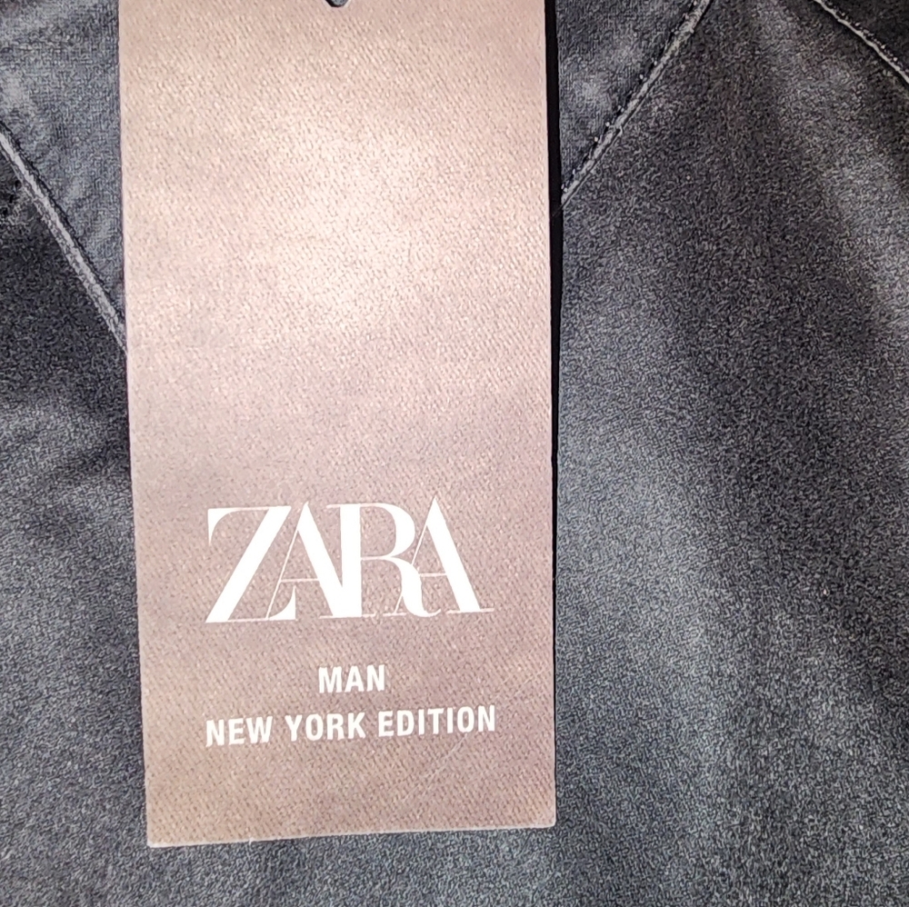 Zara Black Denim Shirt - Picture 3 of 6